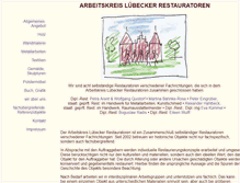 Tablet Screenshot of luebecker-restauratoren.de